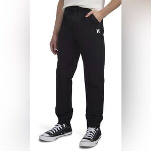 Hurley Black Youth Performance Jogger With Elastic Waste Cuffs. Size XL 14/16